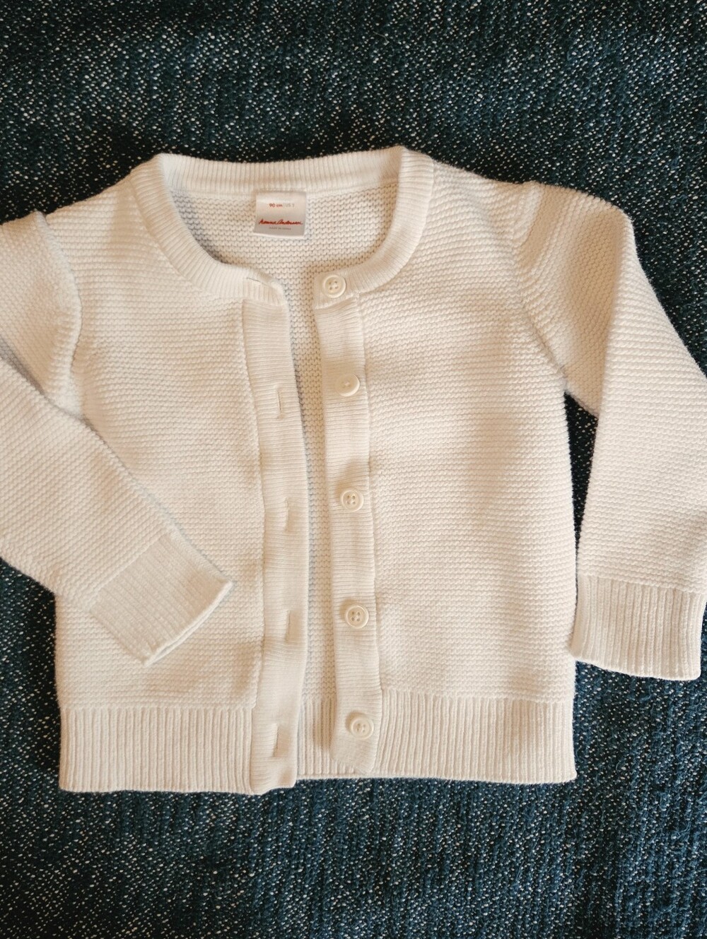 100% Organic Cotton Girls Size 3T Hannah Anderson Knit Cardigan